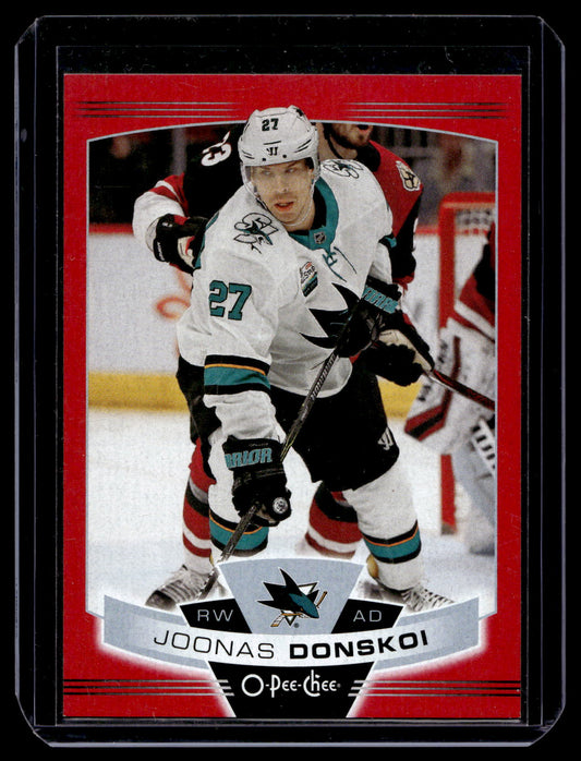 2019-20 O-Pee-Chee - Wrapper Redemption Red Blank Back - Joonas Donskoi #189