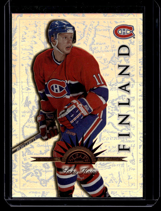 1997-98 Leaf International Stars - Universal Ice - Saku Koivu #19 PR250