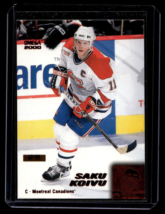 1999-00 Pacific Omega - Copper - Saku Koivu #119 /99
