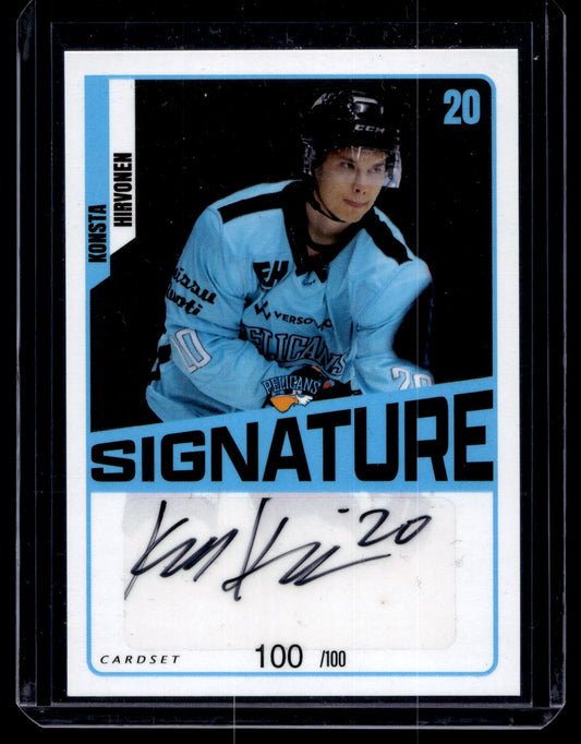 2023-24 Cardset Signature -  Konsta Hyvönen /100