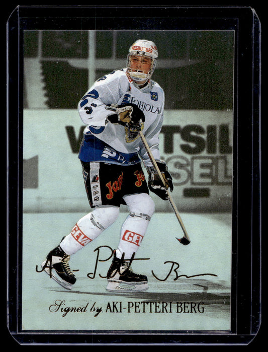 1995-96 Sisu Limited - Signed and Sealed - Aki-Petteri Berg #4