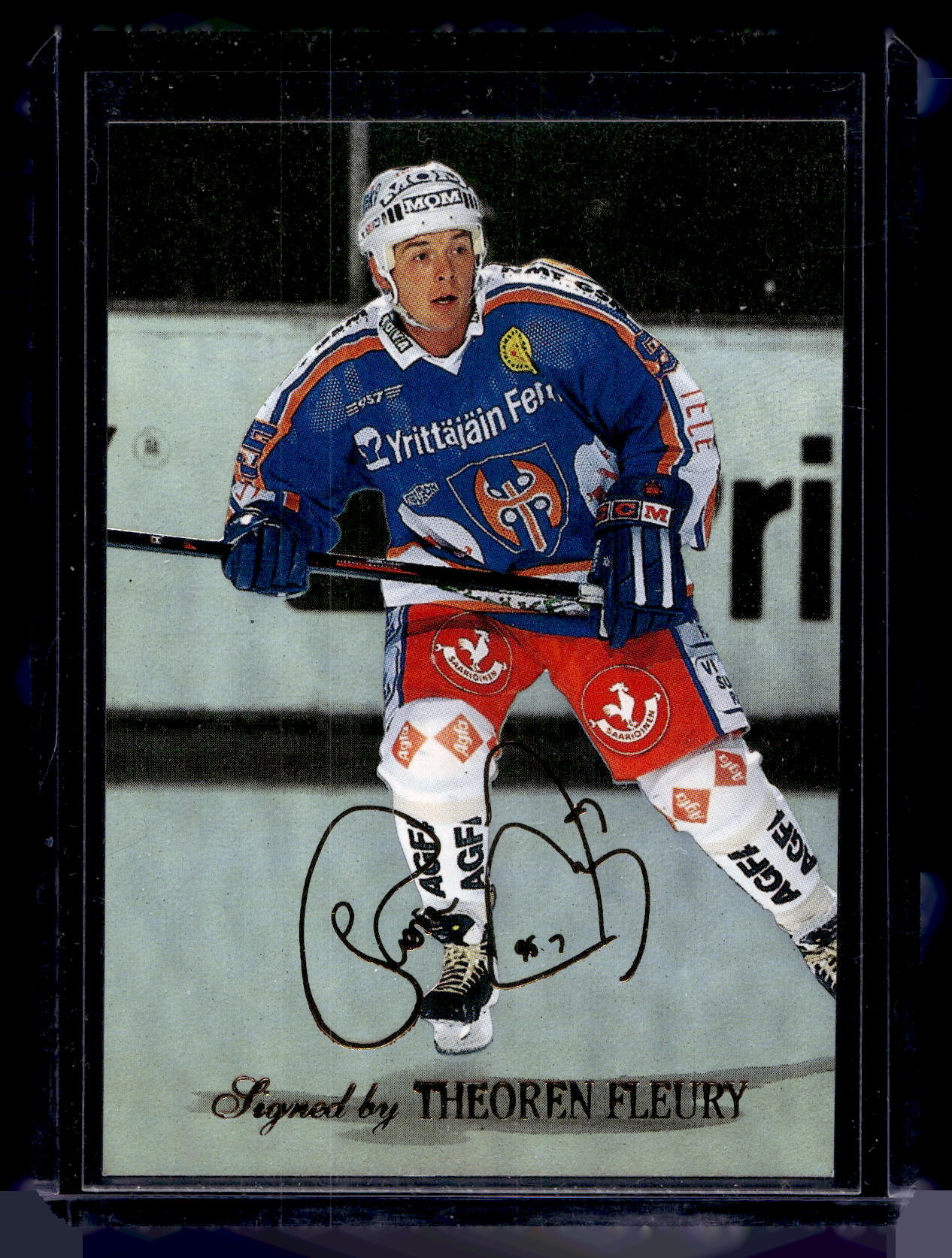 1995-96 Sisu Limited - Signed and Sealed - Theoren Fleury #9