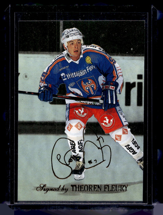 1995-96 Sisu Limited - Signed and Sealed - Theoren Fleury #9