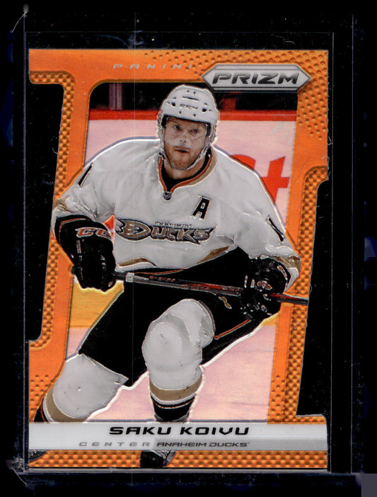 2013-14 Panini Prizm - Orange Die-Cut Prizm - Saku Koivu #114 /50