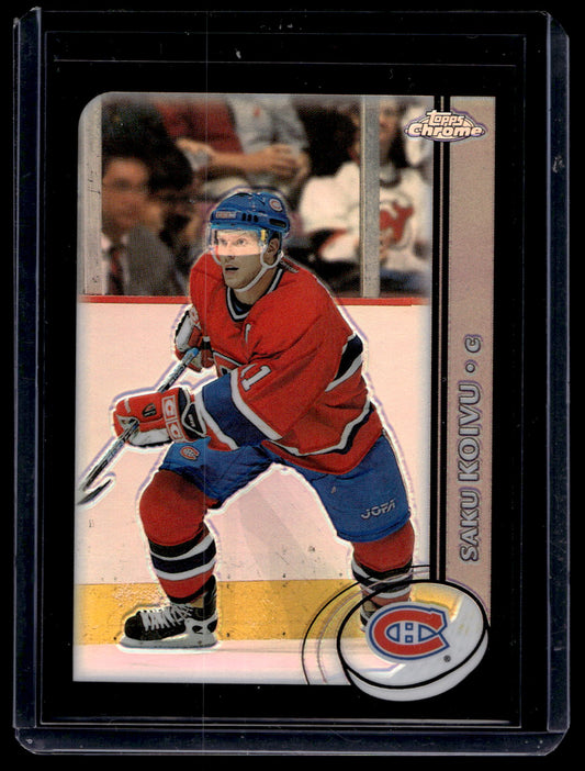 2002-03 Topps Chrome - Black Refractor - Saku Koivu #27 /100