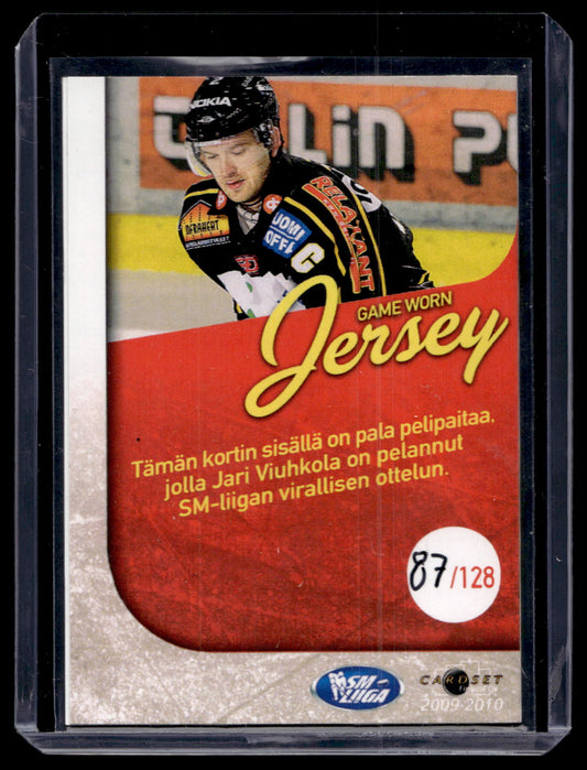 2009-10 Cardset Game Worn Jersey - Jari Viuhkola /128