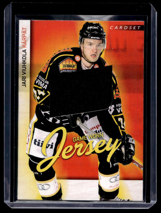 2009-10 Cardset Game Worn Jersey - Jari Viuhkola /128
