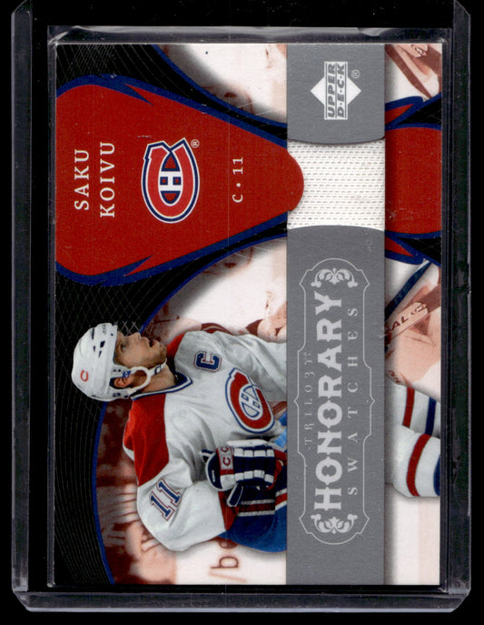 2007-08 Upper Deck Trilogy - Honorary Swatches - Saku Koivu #HS-SK
