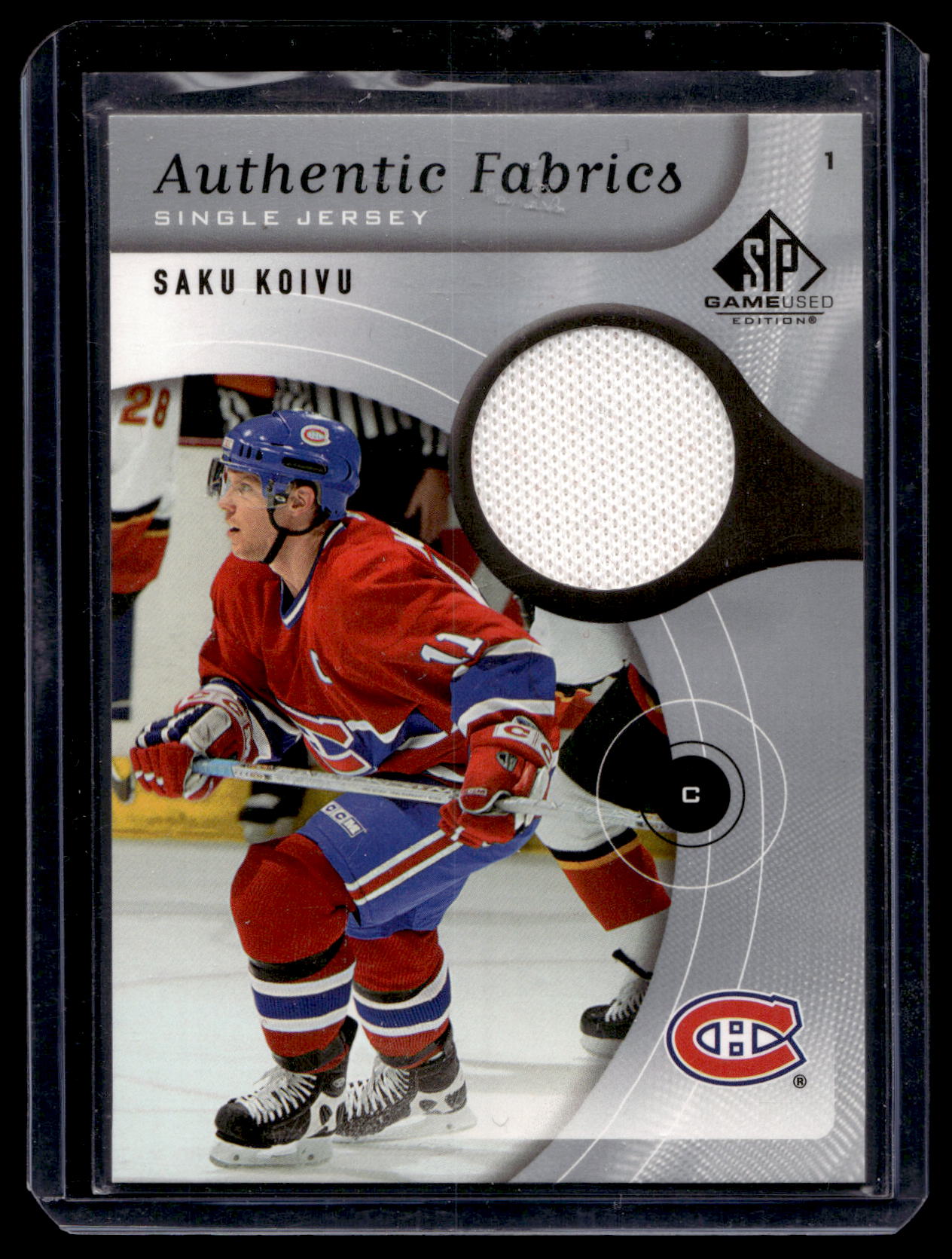 2005-06 Upper Deck SP Game Used Edition - Authentic Fabrics - Saku Koivu #AF-SK