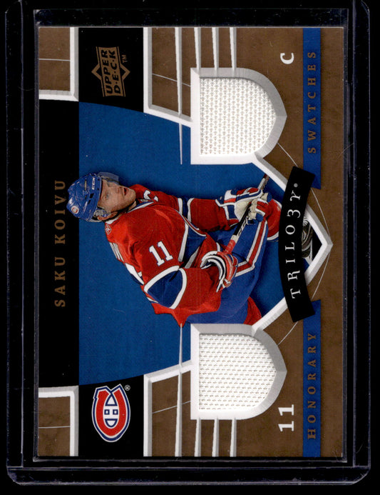 2008-09 Upper Deck Trilogy - Honorary Swatches - Saku Koivu #HS-SK