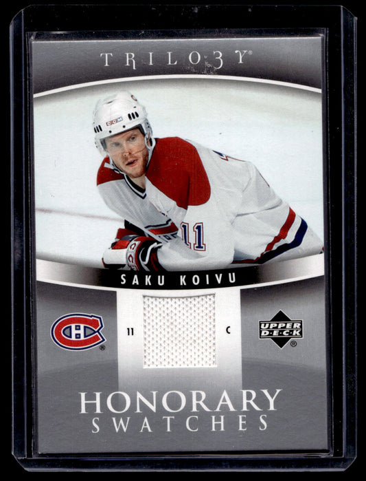 2006-07 Upper Deck Trilogy - Honorary Swatches - Saku Koivu #HS-SK