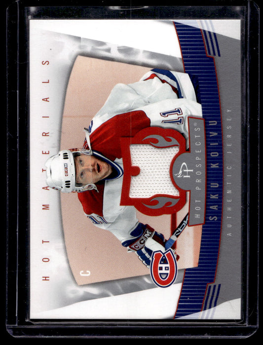 2006-07 Fleer Hot Prospects - Hot Materials - Saku Koivu #HM-SK