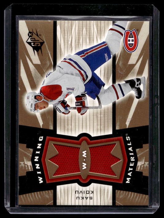 2006-07 Upper Deck SPx - Winning Materials - Saku Koivu #WM-SK