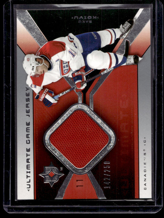 2004-05 Upper Deck Ultimate Collection - Ultimate Game Jersey - Saku Koivu #UGJ-SK /250