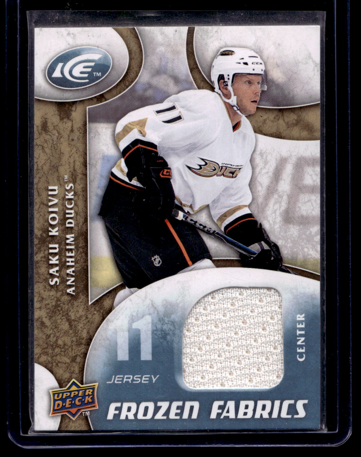 2009-10 Upper Deck Ice - Frozen Fabrics - Saku Koivu #FR-SK