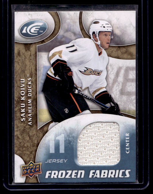 2009-10 Upper Deck Ice - Frozen Fabrics - Saku Koivu #FR-SK
