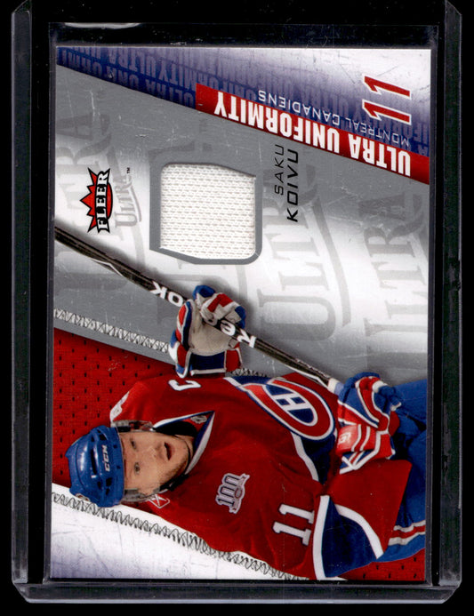 2009-10 Fleer Ultra - Ultra Uniformity - Saku Koivu #UU-SK