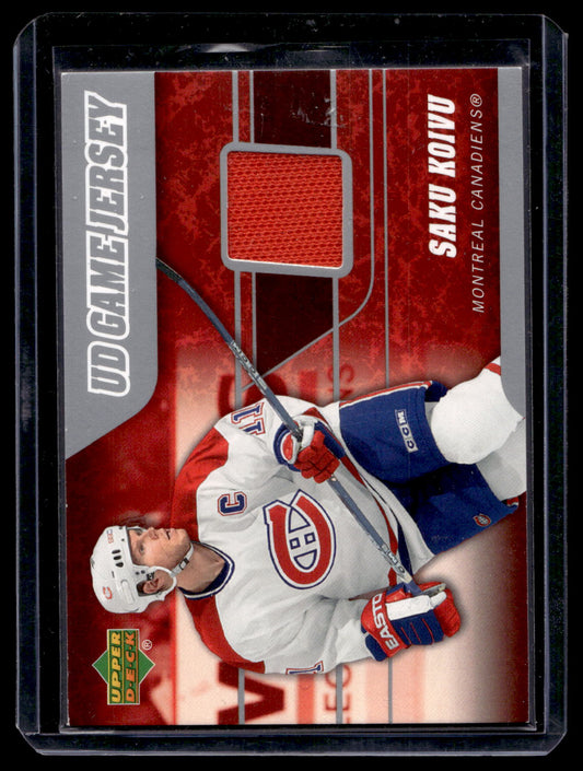 2006-07 Upper Deck - UD Game Jersey - Saku Koivu #J2-KO