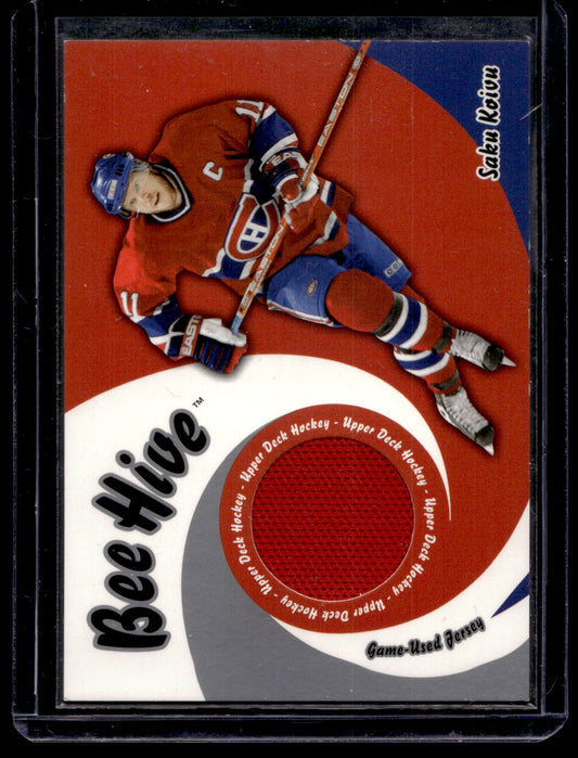 2003-04 Upper Deck Bee Hive - Game-Used Jersey - Saku Koivu #JT-28