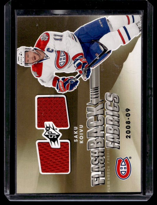 2011-12 Upper Deck SPx - Flashback Fabrics - Saku Koivu #233