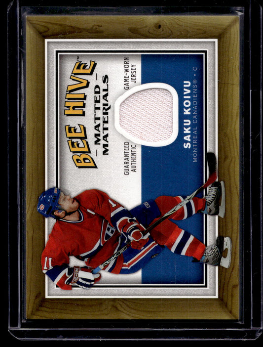 2006-07 Upper Deck Bee Hive - Matted Materials - Saku Koivu #MM-SK