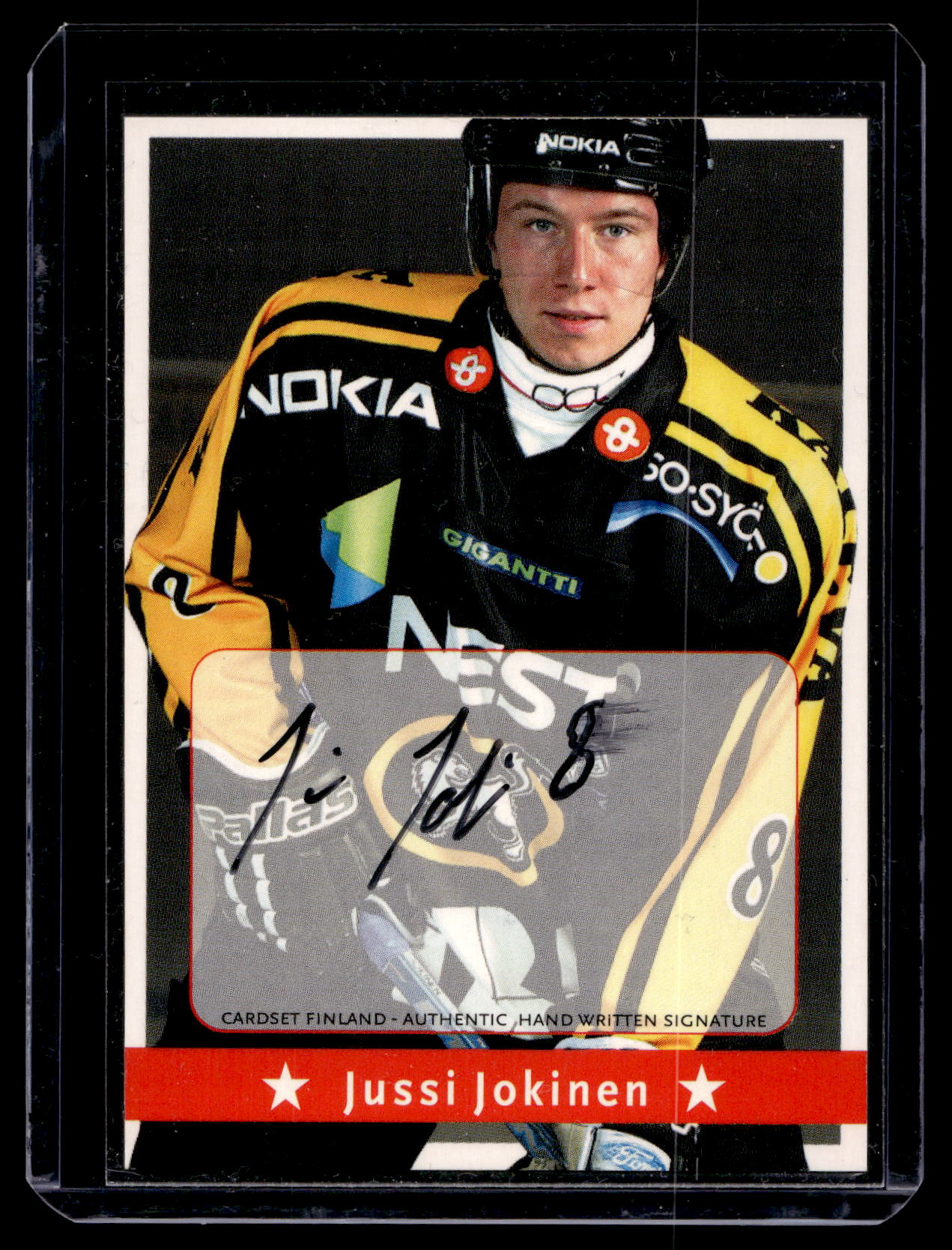 2002-03 Cardset Signature - Jussi Jokinen /1200