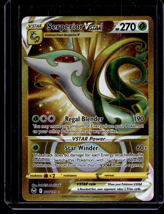 2022 Pokemon - Sword & Shield - Silver Tempest - Secret - Serperior VSTAR #210
