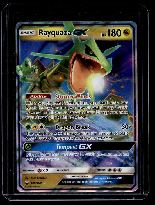 2018 Pokemon - Sun & Moon - Celestial Storm - Rayquaza GX #109