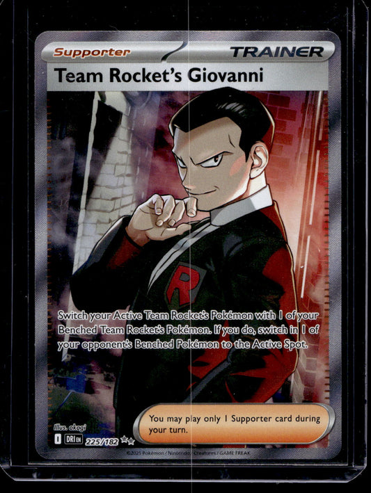 2025 Pokemon Scarlet & Violet - Destined Rivals - Ultra Rare - Team Rocket's Giovanni #225