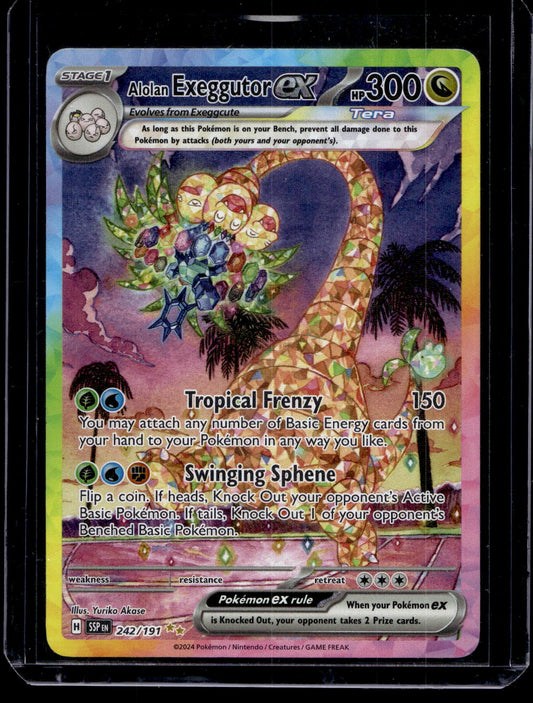 2024 Pokemon - Scarlet & Violet - Surging Sparks - Special Illustration Rare - Alolan Exeggutor ex #242