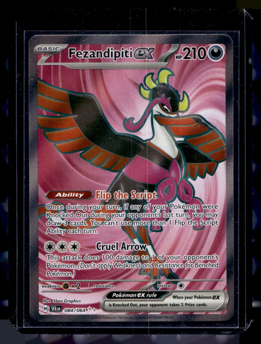 2024 Pokemon - Scarlet & Violet - Shrouded Fable - Ultra Rare - Fezandipiti ex #084