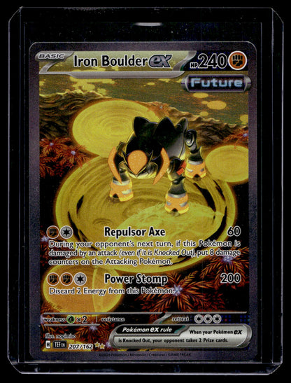 2024 Pokemon - Sword & Shield - Temporal Forces - Special Illustration Rare - Iron Boulder ex #207