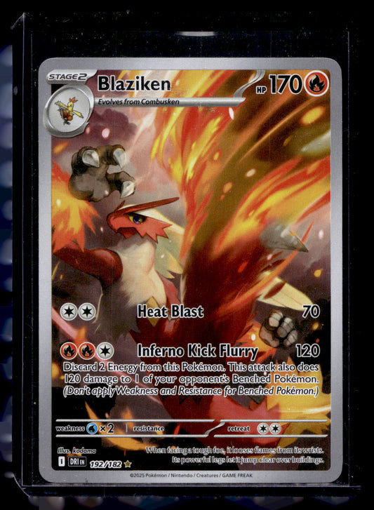 2025 Pokemon Scarlet & Violet - Destined Rivals - Illustration Rare - Blaziken #192