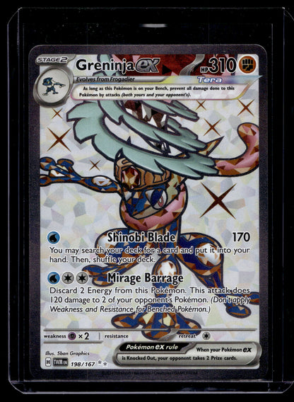 2024 Pokemon - Scarlet & Violet - Twilight Masquerade - Ultra Rare - Greninja ex #198