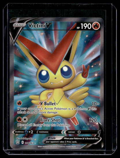 2021 Pokemon - Sword & Shield - Battle Styles - Full Art - Victini V #144