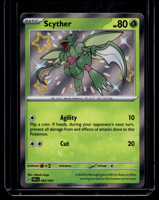 2023 Pokemon Scarlet & Violet - Paldean Fates - Shiny Rare - Scyther #095