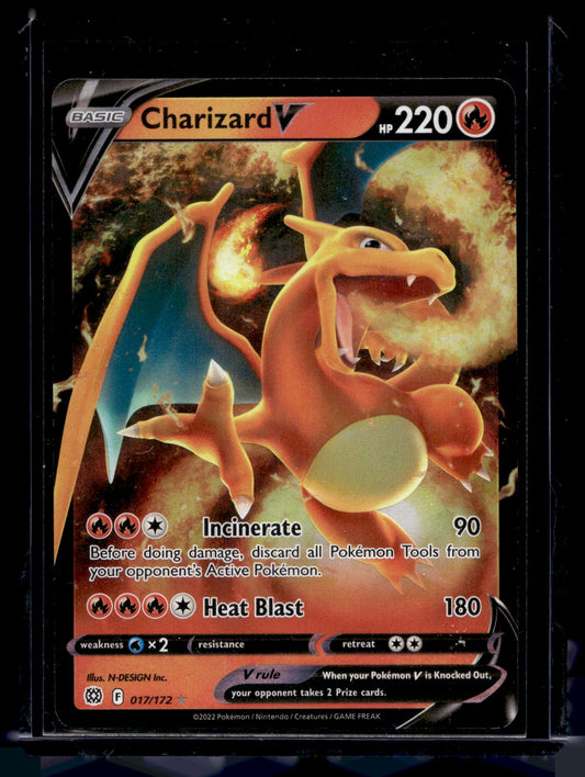 2022 Pokemon - Sword & Shield - Brilliant Stars - Holo - Charizard V #017