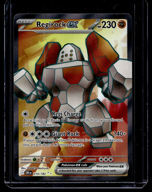 2025 Pokemon Scarlet & Violet - Destined Rivals - Ultra Rare - Regirock ex #214