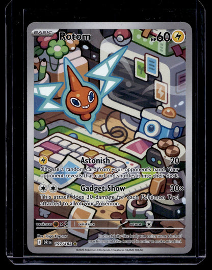 2025 Pokemon Scarlet & Violet - Destined Rivals - Illustration Rare - Rotom #197