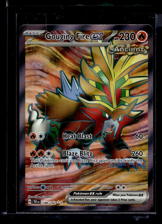 2024 Pokemon - Sword & Shield - Temporal Forces - Ultra Rare - Gouging Fire ex #188