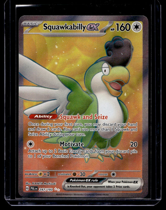 2023 Pokemon - Scarlet & Violet - Paldea Evolved - Ultra Rare - Squawkabilly ex #247