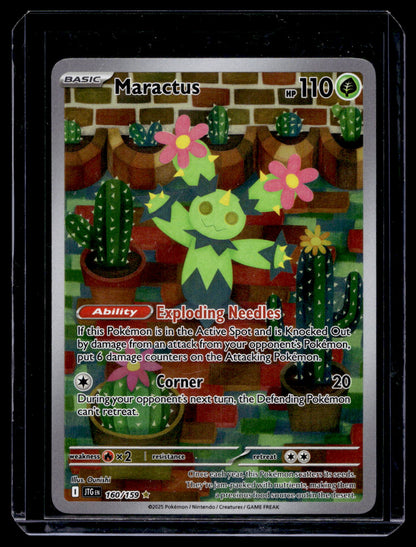 2025 Pokemon - Scarlet & Violet - Journey Together - Illustration Rare - Maractus #160