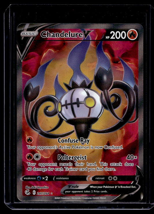 2021 Pokemon Sword & Shield - Fusion Strike - Ultra Rare - Chandelure V #247