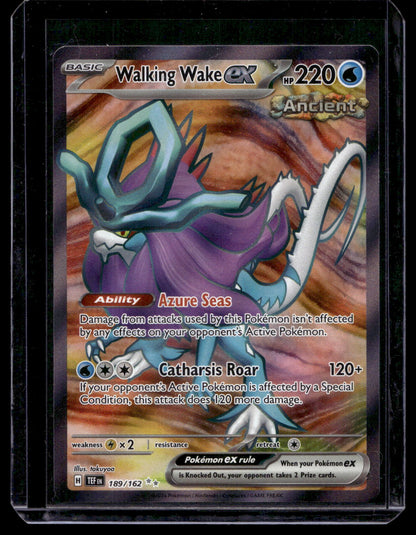 2024 Pokemon - Sword & Shield - Temporal Forces - Ultra Rare - Walking Wake ex #189