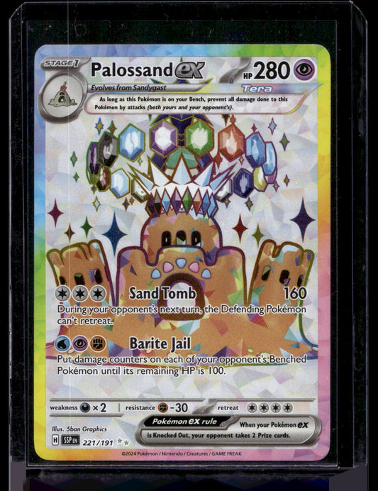 2024 Pokemon - Scarlet & Violet - Surging Sparks - Ultra Rare - Palossand ex #221