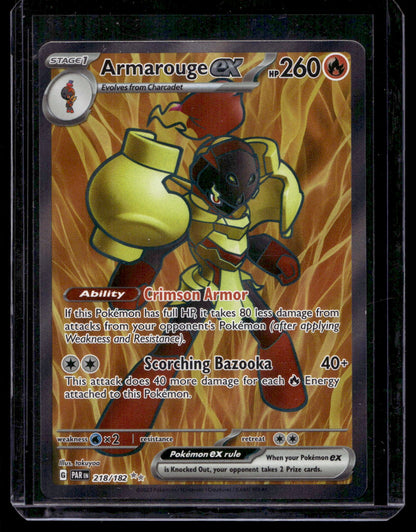 2023 Pokemon - Scarlet & Violet - Paradox Rift - Ultra Rare - Armarouge ex #218