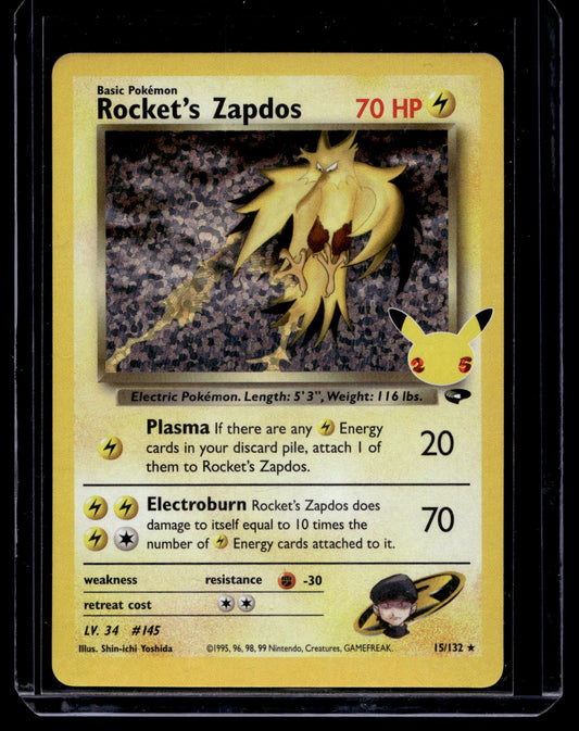 2021 Pokemon - Celebrations - Classic Collection - Holo - Rocket's Zapdos #15/132