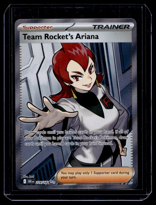 2025 Pokemon Scarlet & Violet - Destined Rivals - Ultra Rare - Team Rocket's Ariana #224