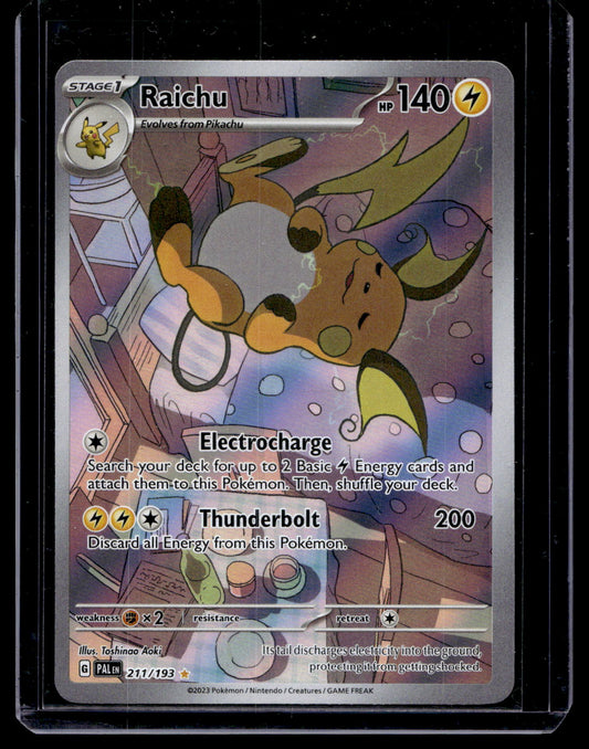2023 Pokemon Scarlet & Violet - Paldea Evolved - Illustration Rare - Raichu #211