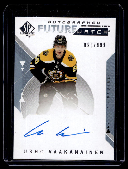 2018-19 Upper Deck SP Authentic Future Watch - Urho Vaakanainen #235 /999 RC
